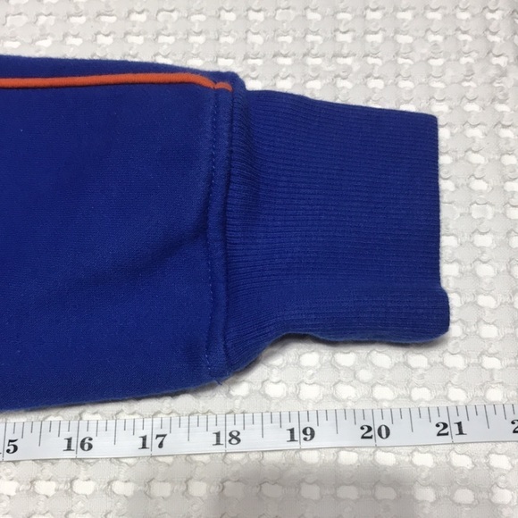 Colosseum Boise State Jacket Men XL Hood Zip Font Navy Orange Pockets Throwback - Picture 12 of 12